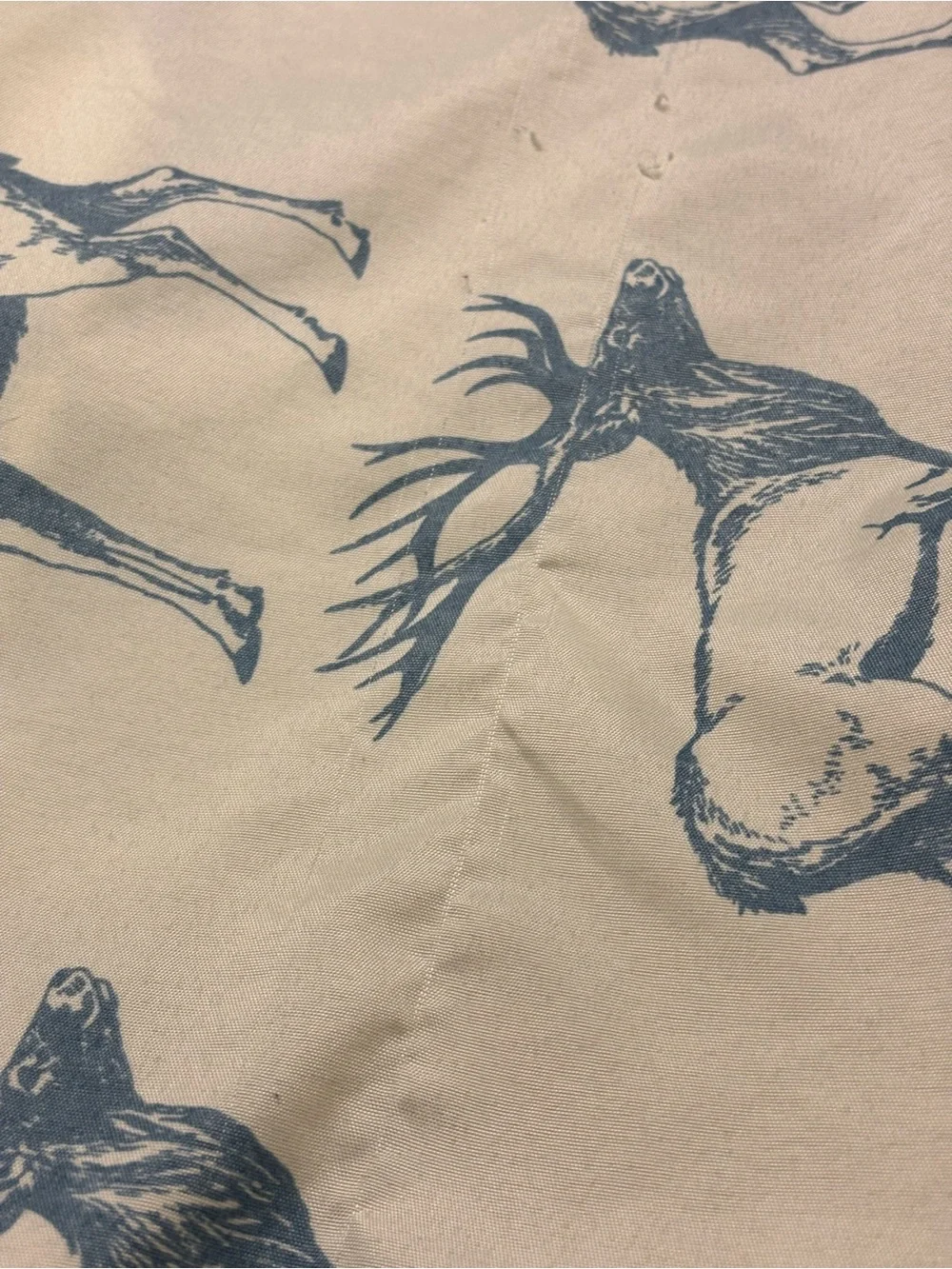 4 Pc Remington Sheet Set King Deer Elk Antler Hunting Cabin Lodge Lt Yellow Blue